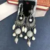 Brincos exóticos mais vendidos, ganchos de ouvido clássicos elegantes artísticos vintage, brincos versáteis com pingente de franja vazado da moda