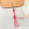 Nuevo Lanyard para Teléfono Móvil de Flor de Dibujos Animados Anti-Pérdida Creativo para Muñeca Cuerda de Nylon Llave Colgante Hebilla Cadena Corta para Mano