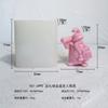 Molde de Silicona para Vela Perfumada de Papá Noel 3D Adorno de Yeso para Pegamento Navideño Molde para Velas de Papá Noel