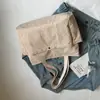 Bolsa de veludo de grande capacidade, nova bolsa de ombro casual outono e inverno 2026, bolsa tote única e simples para aula e trajeto