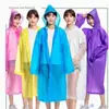 Impermeable Versión Engrosada para Adultos 140g Chaqueta Impermeable para Mujer Portátil Viaje al Aire Libre Blanco Poncho de Lluvia No Desechable Eva