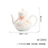 Tetera Moji Jade Mud Pintada a Mano Chun Ying Tao Ying Porcelana Blanca Juego de Té Kung Fu Filtro de Agujero de Bola Olla de Mano para el Hogar Tetera