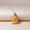 Colgante para Teléfono Móvil Zodiaco Chino Tallado en Madera de Tuya Taihang Pieza de Mano de Talla en Madera Llavero Colgante para Teléfono Móvil Zodiaco Chino