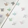 Celebridad de Internet Aurora Mariposa Accesorios para Arte de Uñas Mixtos Hielo Transparente Tridimensional Doble Capa Mariposa Suministros para Arte de Uñas Decoraciones de Uñas