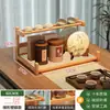 Escritorio Pequeño Nuevo Juego de Té Estilo Chino Olla de Arcilla Púrpura Estante de Almacenamiento Adorno Estante para Colocar Té Gabinete de Almacenamiento