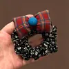 Scrunchie de rede retrô de alta qualidade, elástico de cabelo versátil oversized estilo coreano, acessório de cabelo de alta elasticidade para outono e inverno