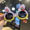 Óculos de Sol Polarizados Coelho Morango Bebê Orelhas de Coelho Fofas Óculos de Silicone Infantil Óculos para Foto de Férias Adoráveis