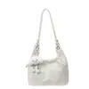 Bolsa de um ombro moderna popular plissada estilosa pingente estilo outono 2026 nova casual grande capacidade para o dia a dia bolsa transversal