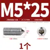 Aço Inoxidável 304/316 Soquete Sextavado Ponta Afiada Parafuso de Fixação Cabeça Cega para Máquina M4M5M6M8M10