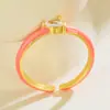 Anillo Abierto Popular Transfronterizo Colorido Esmaltado Personalizado Incrustado Forma de Gota de Agua Circonita Blanca Ajustable Talla Única para Mujer