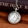 Reloj de Bolsillo Periférico de Animación Plata Pétalo Negro Reloj de Bolsillo Diácono Blanco Reloj de Bolsillo Grande