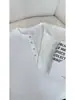 Estilo Old Money Camiseta de Manga Corta con Cuello Henry para Hombre Verano 2025 Nueva Holgada Texturizada Cuello en V Versátil Manga Media