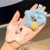 Novo Grampo de Cabelo de Gato Rosa de Pelúcia Estrela Outono Laço Xadrez Doce Estilo Menina Grampo Lateral Acessórios de Cabelo