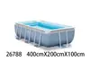 Estante de tubería rectangular original piscina para remar soporte grande piscina para nadar familiar infantil engrosado