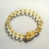 Pulseira de cristal amarelo natural feminina titânio cristal de cabelo dourado pulseira de cristal verão presente namorada pulseira atacado étnica