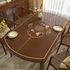 Jogo americano de PVC impresso estilo chinês, semi-transparente vazado, à prova d'água e de óleo, lavável, adequado para mesas de centro e mesas de jantar de sala de estar, personalizável