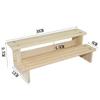 Prateleira de Armazenamento de Madeira Prateleira de Exibição de Brinquedos Portátil Mesa Decorações de Mesa Mesa de Exibição de Modelo Laminado Prateleira de Armazenamento de Madeira Sólida