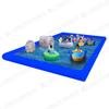 Piscina inflable grande y gruesa, piscina al aire libre, parque acuático para niños, equipo de bote para sacudir las manos, piscina para atrapar peces en el agua