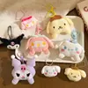 Colgante de Muñeco de Peluche de Dibujos Animados Sanrio Lindo Perro Cinnamon Llavero para Mochila Niñas Pequeños Regalos Accesorios Venta al por Mayor