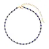 Amazon Cross-Border Europeu e Americano Novo Olho de Gato Cor Zircônia Colar Design Personalizado Venda Quente Colar de Strass