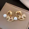 Nuevos Pendientes de Caballo del Año Zodiacal Incrustados de Circonita Estilo Retro Chino, Pendientes de Lujo Ligero de Gama Alta, Exquisitos y de Moda Accesorios para Orejas para Mujeres