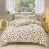 Conjunto Lavável de Quatro Peças com Borda Larga Estampado Conjunto de Capa de Edredom Individual/Casal, Compra em Grupo, Atacado de Fábrica, Dropshipping, Estilo Renda