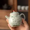Tetera de cerámica pintada a mano pura tetera individual juego de té kung fu tetera para el hogar una persona individual juego de té de alta calidad fabricantes venta al por mayor
