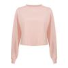 Novidade Primavera e Verão Roupa de Yoga para Mulheres Algodão Pima Solto Casual Camiseta Curta Esportes Fitness Blusa de Manga Longa