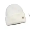 Nuevo gorro de punto para otoño e invierno para mujer, forrado de polar y engrosado, gorro versátil para circunferencia de cabeza grande, sombrero cálido y protector de orejas para clima frío