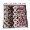Rosa al por mayor engrosada hidratante de alta calidad simulación flor de jabón de rosa terminada cabeza de flor material para ramo de San Valentín hecho a mano