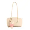 Bolso vintage de alta calidad y gran capacidad para mujer, nuevo modelo 2026, con colgante, adecuado para ir al trabajo, bolso de hombro, bolso de mano, bolso tote