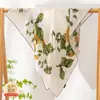 Lenço de Seda para Mulheres, Novo Estilo de Verão, Fresco e Doce, Lenço de Pescoço Moderno e de Alta Qualidade