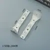 Código de parede de pista dupla fivela automática espessada Código de parede simples dentes de cor de aço código de instalação de acessórios de cortina branca