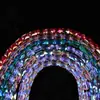 Cuentas Sueltas de Cristal de Bambú de Color Láser Iridiscente Accesorios para Pulseras DIY Colgante para Collar Cuentas de Oración Cuentas Espaciadoras Accesorios