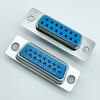 Conector DB macho e fêmea tipo placa de solda para fios 9P/15/25/37/44/50 rebitagem frontal tradicional simples