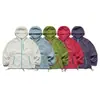 Ropa Vintage 25 Verano Pareja Marca de Moda Estilo Perezoso Ropa con Capucha Protección Solar Ropa para Hombre Unisex Casual Ropa de Protección Solar Ropa para la Piel