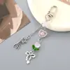 Nuevo llavero con lazo acrílico, colgante con personalidad, colgante para bolso, funda para auriculares, cadena, joyería