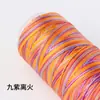 Pulsera de Cordón Multicolor Degradado de 12 Hilos Hecha a Mano Escama de Dragón DIY Nueve Llamas Púrpuras Mil Millas de Ríos y Montañas