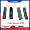 20*60 plugue quadrado plugue interno para móveis plugue interno para tubo quadrado de aço inoxidável plugue para tubo quadrado longo base antiderrapante para móveis prego de pé