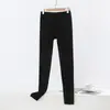 Calças longas casuais folgadas e elásticas de modal para primavera e outono, plus size, novas leggings de cintura alta sem costura para mulheres