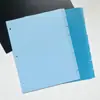 Núcleo de Recambio para Cuaderno de Hojas Sueltas PP Esmerilado Página Divisoria de Cuaderno A4 de 8 Páginas Página de Índice de Clasificación de Información