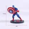 Decoraciones de Pastel de Cumpleaños de Monstruos de Ultraman Adornos Disfraces de Spider-Man Avengers Alliance Capitán América con Inserciones