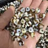 Contas redondas de ágata dente de tigre antiga de alta qualidade, contas artesanais de penetração, intemperismo, feitas à mão, Taiwan Tianzhu, contas espaçadoras dente de tigre