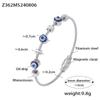 Europa y Estados Unidos estilo INS personalidad retro ojo del diablo pulsera de diamantes acero de titanio goteo de aceite chapado en oro de 18k moda pulsera de venta caliente