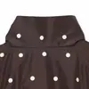 Ins ropa de mujer al por mayor estilo europeo y americano transfronterizo otoño nuevo chaqueta bomber de lunares con cuello alto 6318278