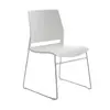 Silla de comedor apilable de plástico con respaldo de plástico engrosado, adecuada para restaurantes, cafeterías, puestos de comida y uso doméstico, galvanizada, silla de comedor simple y casual
