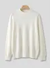 Suéter Cardigan de Tricô Masculino Outono e Inverno Cardigan Engrossado Gola Alta Manga Longa Top Casual