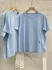 [En Stock] Camiseta Suelta Casual Hecha en Japón con Bordado de Camaleón en Algodón Puro Colores Macaron, Talla 4-5