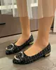 Novidade da Primavera Transfronteiriça Tamanho Grande Modernos Bico Fino Baixo Salto Sapatos Rasos, Sapatos de Boca Rasa, Doces Casuais Sapatos Femininos