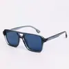 Gafas de Sol Retro Estilo Aviador con Doble Puente, Gafas de Sol de Moda Estilo Callejero Europeo y Americano, Gafas de Sol Anti-UV para Hombres y Mujeres